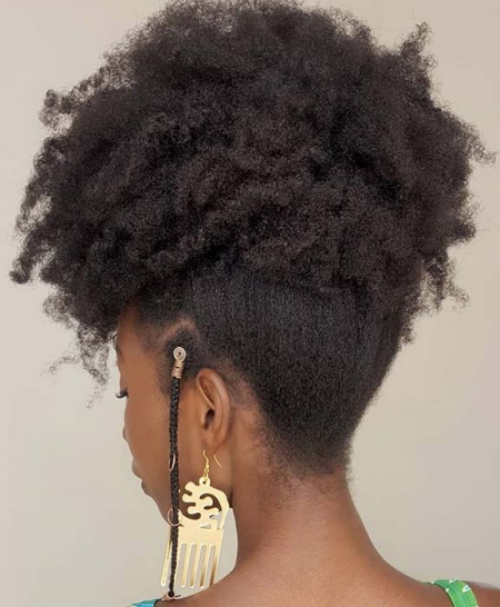 GLAM, NATURAL UPDO Beautiful Natural Hairstyles Best